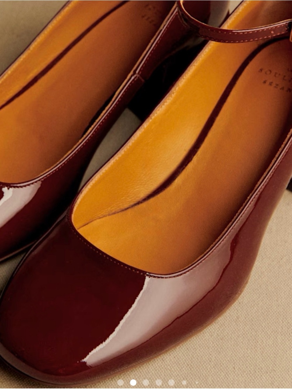 NIB Sezane Patent Leather Block Heel Pumps with Ankle Strap - 10 - Picture 2 of 9